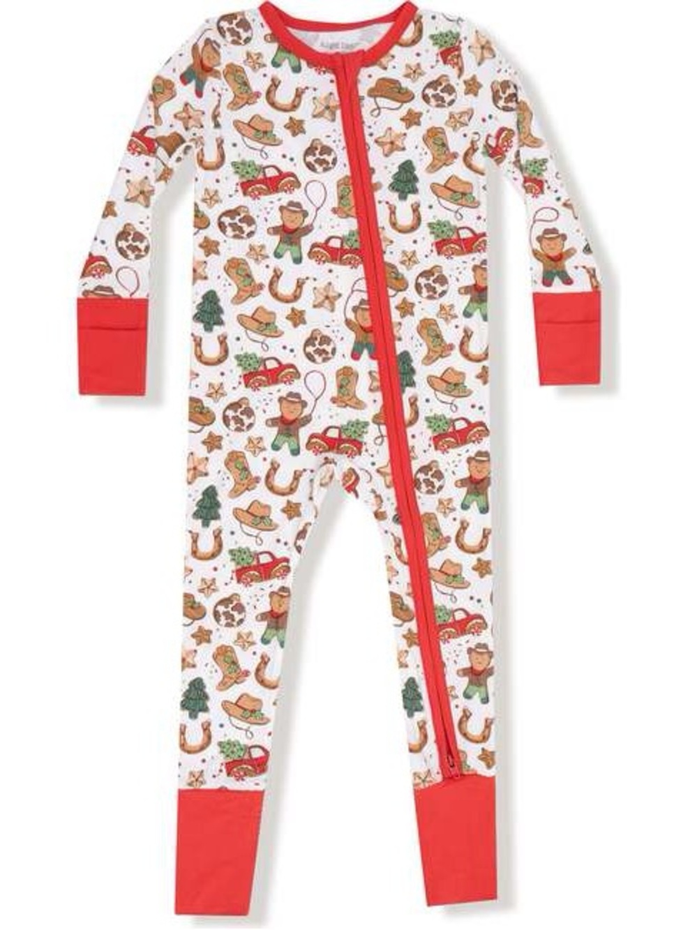 Angel Dear Gingerbread Christmas Cowboy Convertible Romper